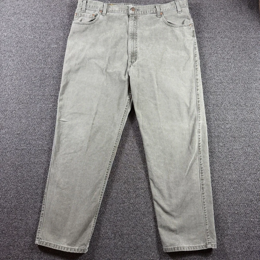 Vintage‎ Levi's 540 Relaxed Fit Jeans Men's 42x30 Olive USA Made 90s Orange Tab